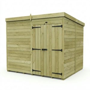 8 x 7 Pent Shed (Double Door, No Windows)