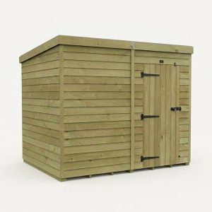 8 x 7 Pent Shed (Single Door, No Windows)
