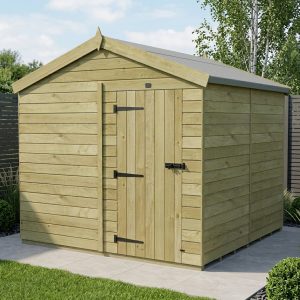 8 x 8 Apex Shed (Single Door, No Windows)