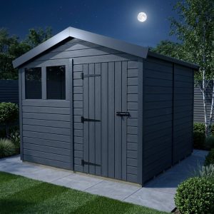 8x8 Apex Composite Shed (Single Door, With Windows)