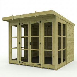 8 x 8 Georgian Window Pent Summer House