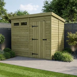 8 x 8 Security Pent Shed (Single Door)