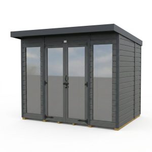8x8 Composite Pent Full Height Summer House