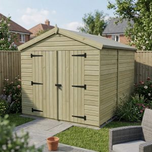 8 x 9 Apex Shed (Double Door, No Windows)