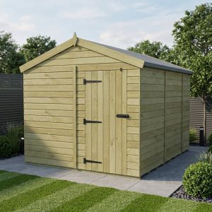 8 x 9 Apex Shed (Single Door, No Windows)