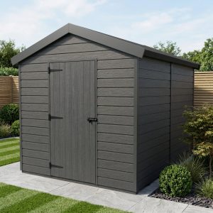 8x9 Apex Composite Shed (Single Door, No Windows)