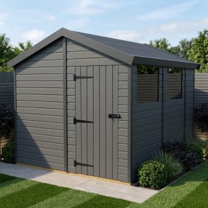 8x9 Apex Composite Shed (Single Door, With Windows)