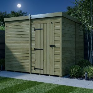 8 x 9 Pent Shed (Single Door, No Windows)
