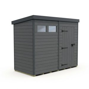 8x9 Composite Pent Security Shed