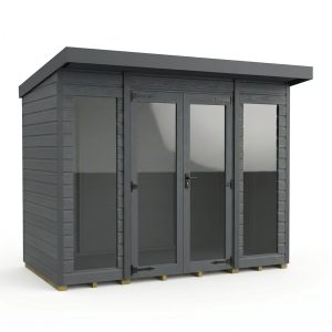 8x9 Composite Pent Full Height Summer House