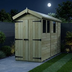 9 x 10 Apex Shed (Double Door, With Windows)