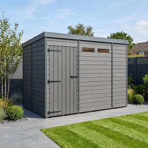 9x10 Composite Pent Security Shed