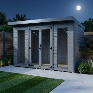 9x10 Composite Pent Full Height Summer House