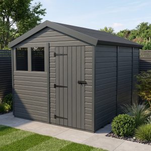 9x11 Apex Composite Shed (Single Door, With Windows)