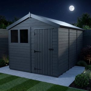 9x12 Apex Composite Shed (Single Door, With Windows)