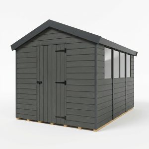 9x13 Apex Composite Shed (Single Door, With Windows)
