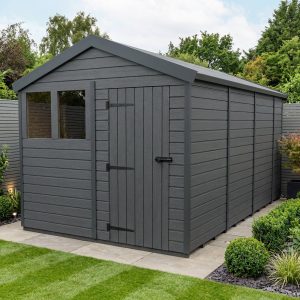 9x14 Apex Composite Shed (Single Door, With Windows)