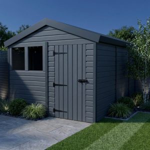 9x15 Apex Composite Shed (Single Door, With Windows)