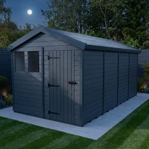 9x16 Apex Composite Shed (Single Door, With Windows)
