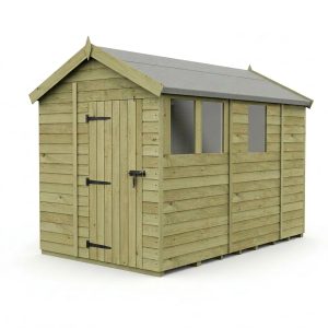 9 x 19 Apex Shed (Single Door, With Windows)