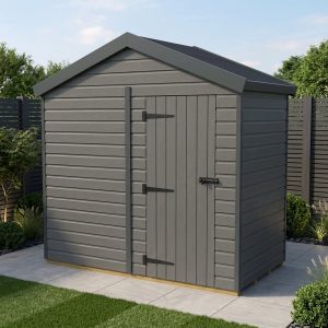9x4 Apex Composite Shed (Single Door, No Windows)