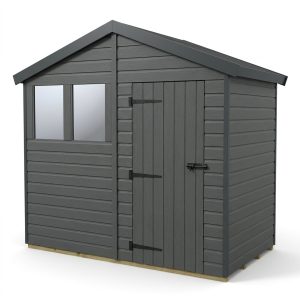 9x4 Apex Composite Shed (Single Door, With Windows)