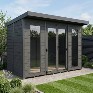 9x4 Composite Pent Full Height Summer House