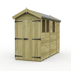 9 x 5 Apex Shed (Double Door, With Windows)