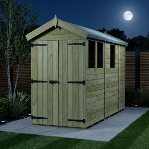 9 x 5 Apex Shed (Single Door, With Windows)