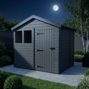 9x5 Apex Composite Shed (Single Door, With Windows)