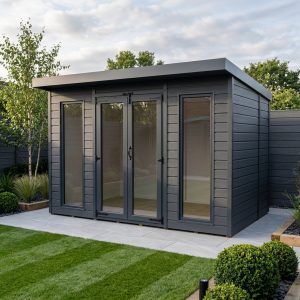 9x5 Composite Pent Full Height Summer House