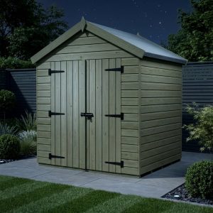 9 x 6 Apex Shed (Double Door, No Windows)