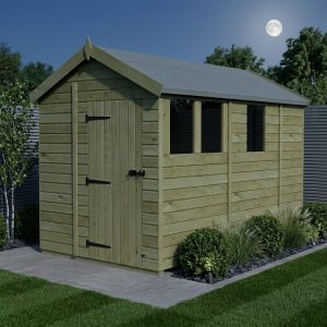 9 x 6 Apex Shed (Single Door, With Windows)