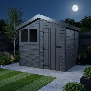9x6 Apex Composite Shed (Single Door, With Windows)