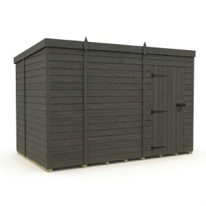 9x6 Pent Composite Shed (Single Door, No Windows)