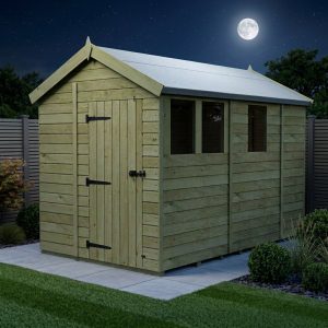 9 x 7 Apex Shed (Single Door, With Windows)