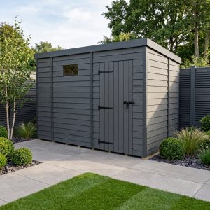 9x7 Composite Pent Security Shed