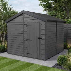 9x8 Apex Composite Shed (Single Door, No Windows)