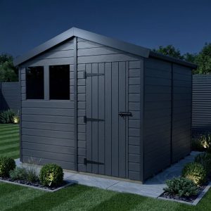 9x8 Apex Composite Shed (Single Door, With Windows)