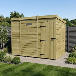 9 x 8 Security Pent Shed (Single Door)