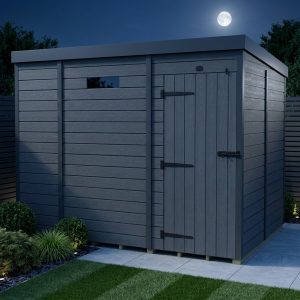 9x8 Composite Pent Security Shed