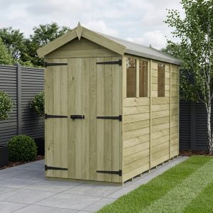 9 x 9 Apex Shed (Single Door, With Windows)