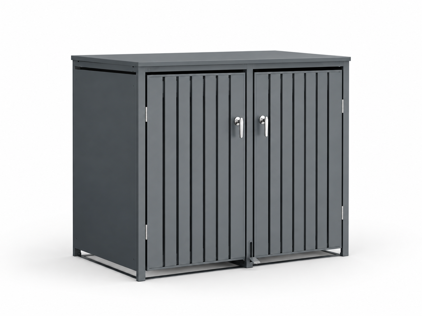 Anthracite Double Wheelie Bin Cover – Galvanised Steel