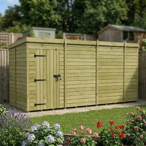 14 x 5 Pent Shed (Single Door, No Windows)