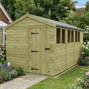 8 x 14 Apex Shed (Single Door, With Windows)