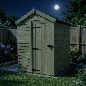 5 x 5 Apex Shed (Single Door, No Windows)