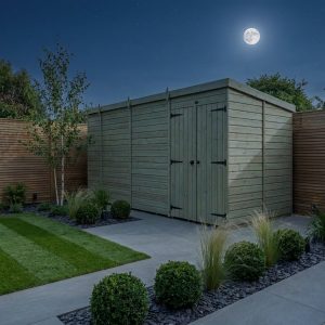 15 x 8 Pent Shed (Double Door, No Windows)
