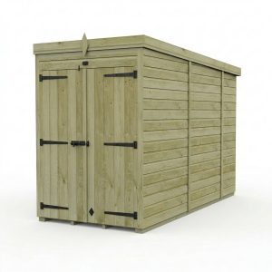 4 x 10 Pent Shed (Double Door, No Windows)