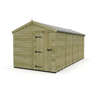 8 x 18 Apex Shed (Single Door, No Windows)